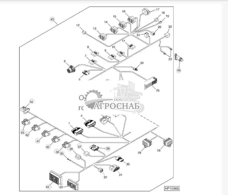 Main Cab Wiring Harness 